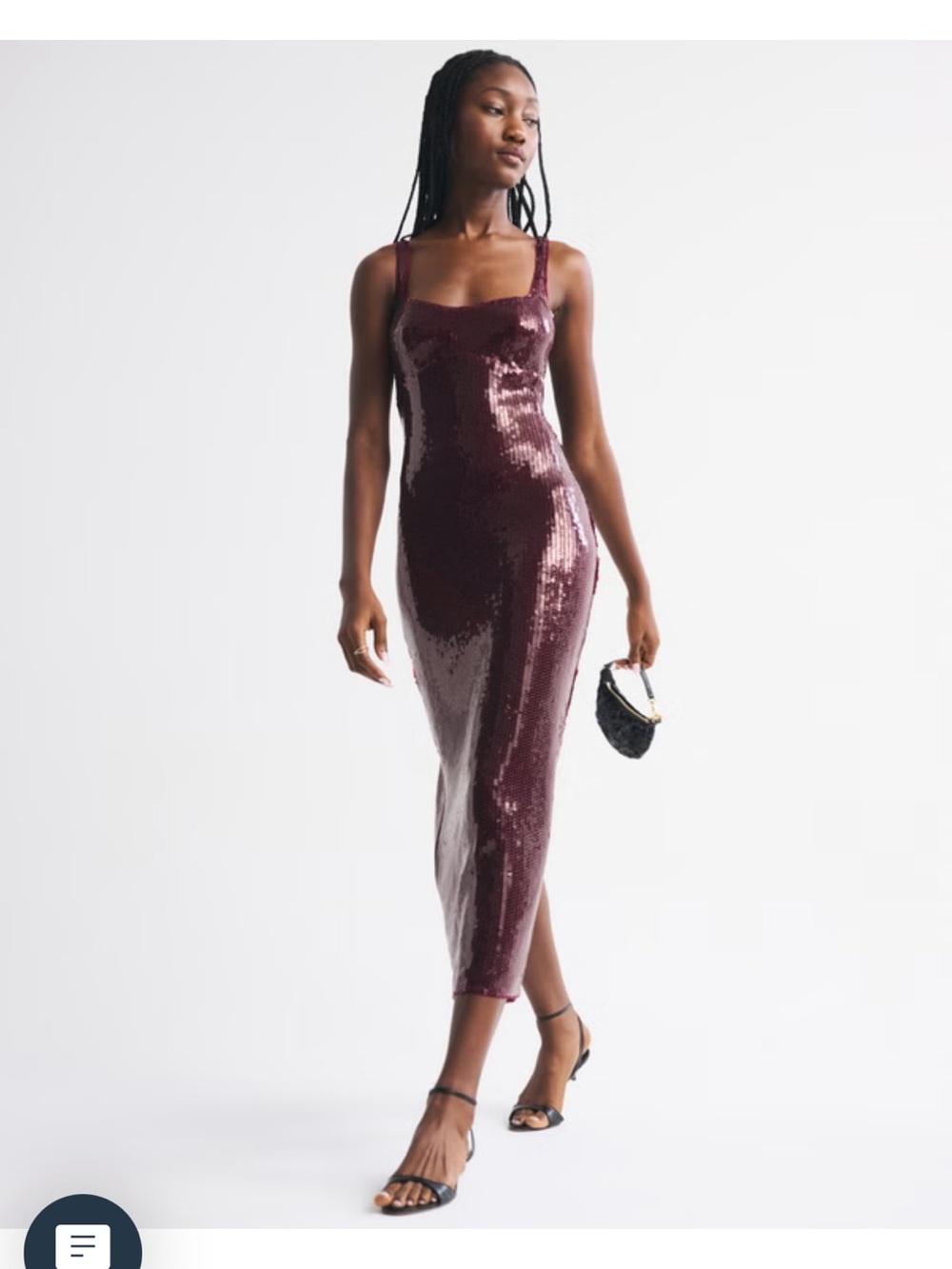 NWOT Corset Sequin Midi Dress
